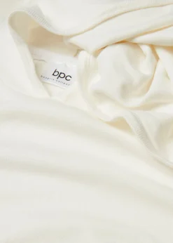 New Sudadera con capucha de punto y bolsillo canguro en mezcla de viscosa Mujer Jerséis|Ropa De Punto