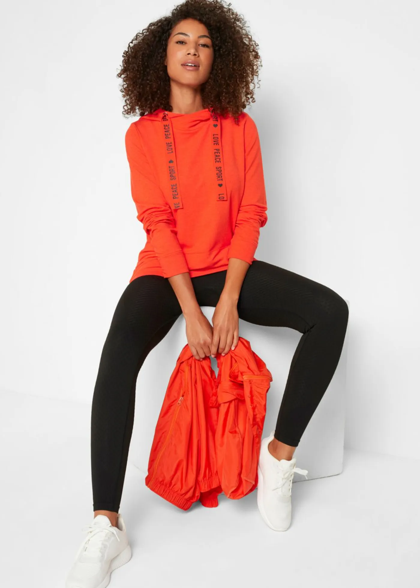 Online Sudadera con capucha de suave mezcla de viscosa Mujer Ropa Deportiva|Ropa Cómoda