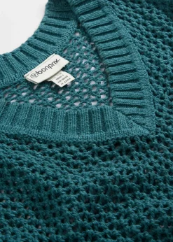 Discount Sudadera de ajour de mezcla de lino ligero Mujer Premium|Jerséis