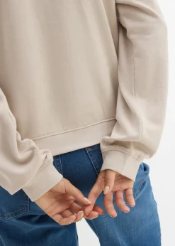 New Sudadera de algodón orgánico puro Mujer Básicos|Ropa Cómoda