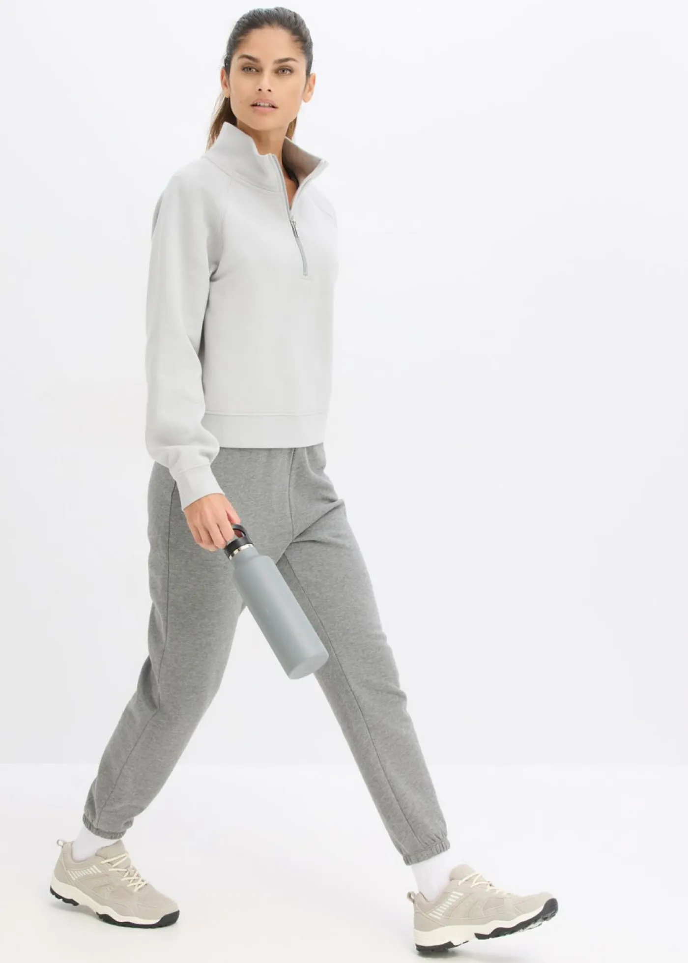 New Sudadera de algodón orgánico puro Mujer Básicos|Ropa Cómoda