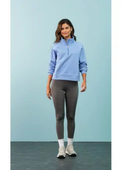 Clearance Sudadera de algodón orgánico puro Mujer Básicos|Ropa Cómoda