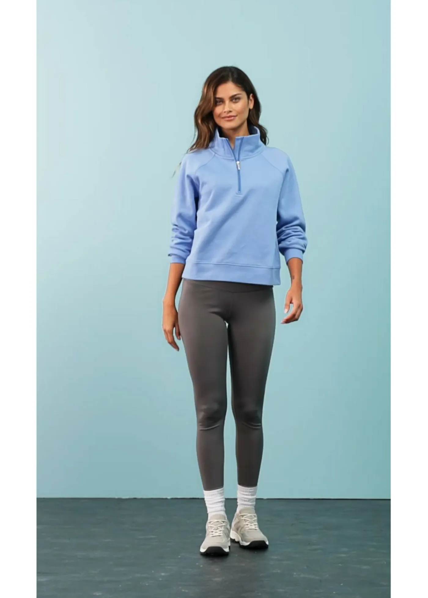 Clearance Sudadera de algodón orgánico puro Mujer Básicos|Ropa Cómoda