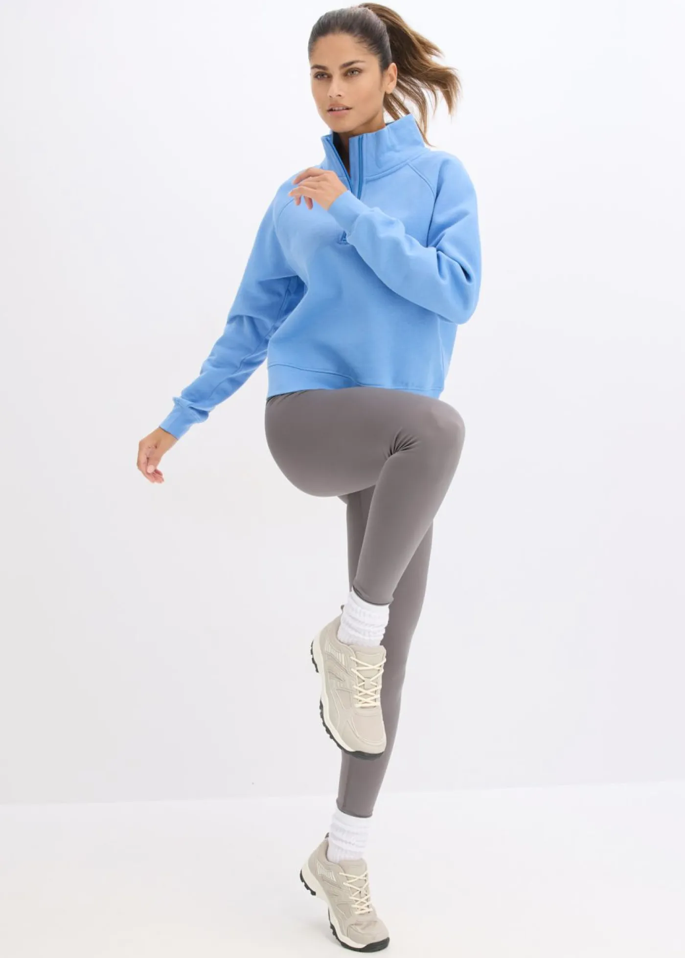 Clearance Sudadera de algodón orgánico puro Mujer Básicos|Ropa Cómoda