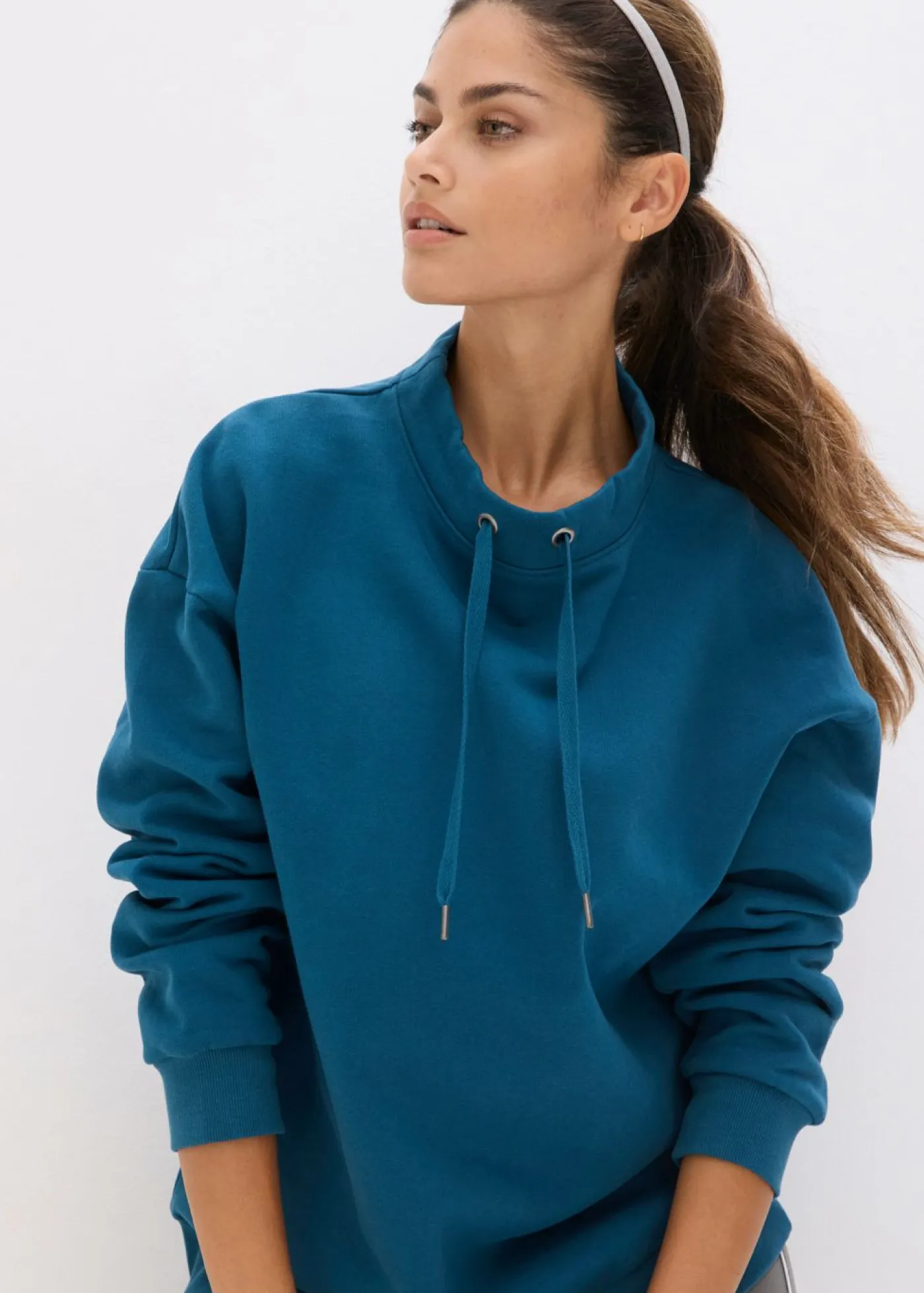 Outlet Sudadera de algodón orgánico puro Mujer Básicos|Ropa Cómoda