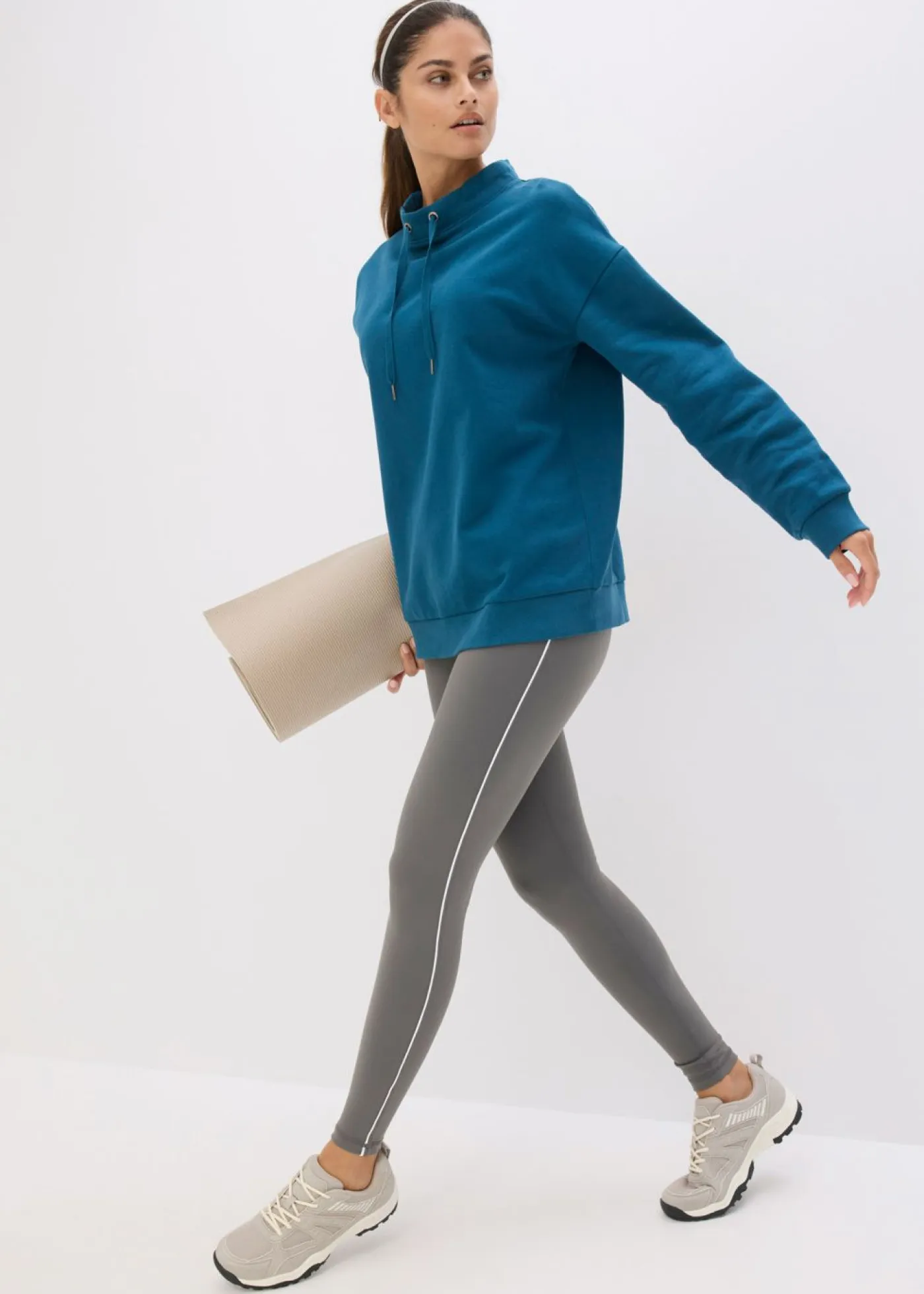 Outlet Sudadera de algodón orgánico puro Mujer Básicos|Ropa Cómoda