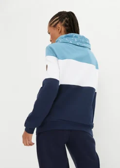 Clearance Sudadera de algodón puro con cuello estampado Mujer Ropa Cómoda