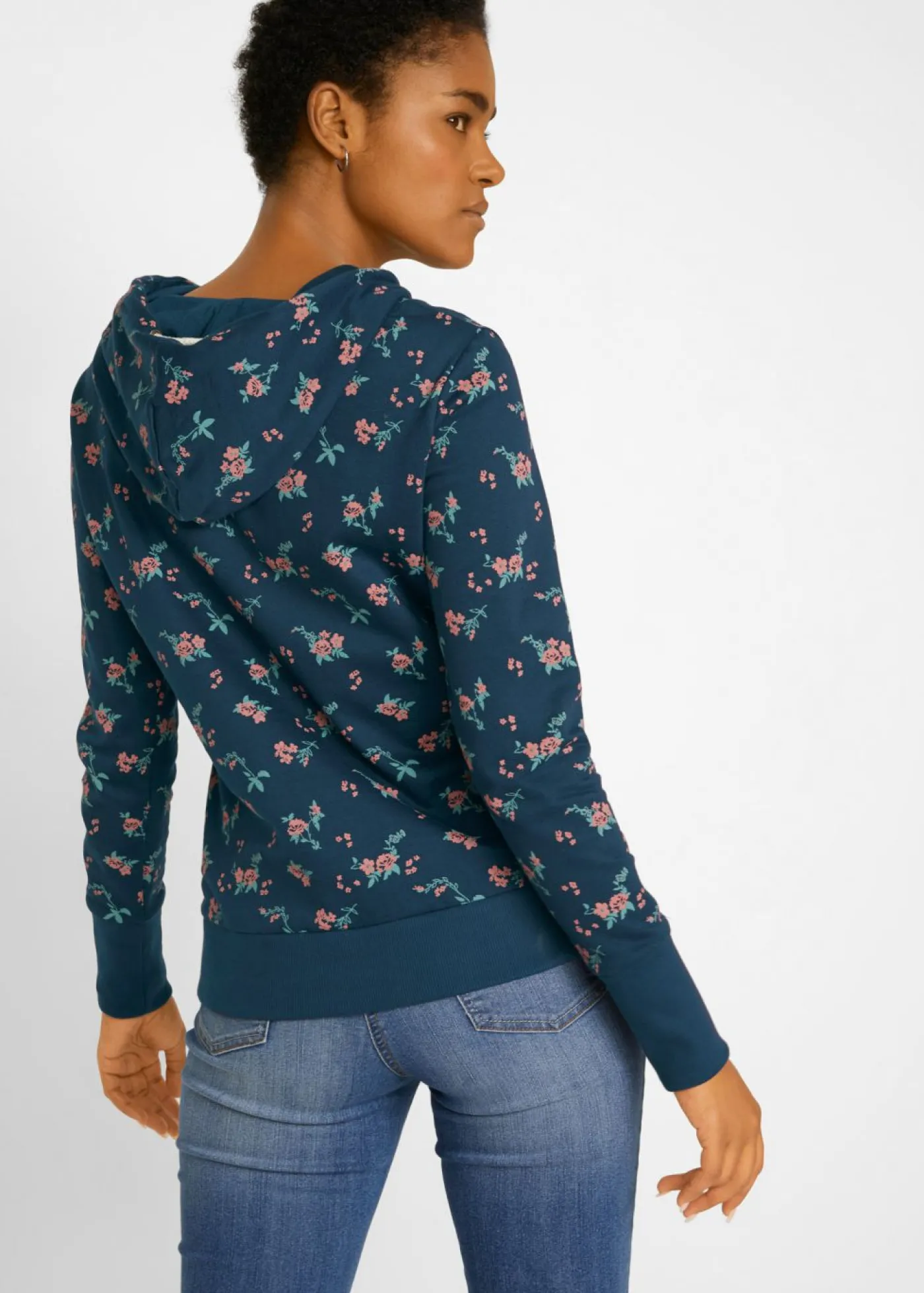 Outlet Sudadera de algodón puro con capucha y cordones Mujer Ropa Cómoda