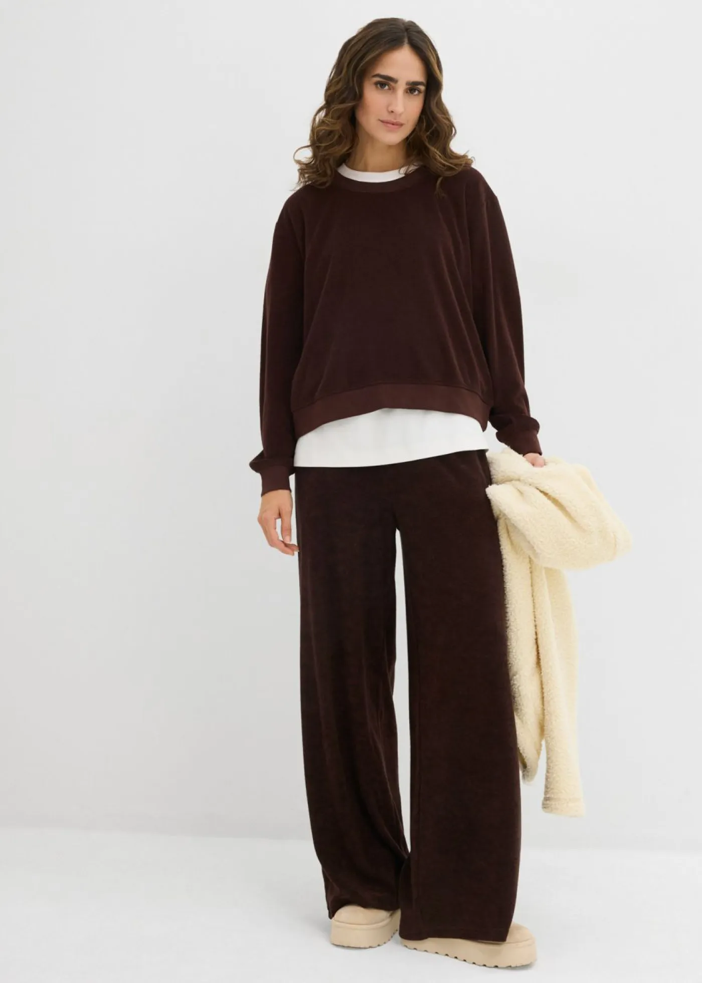Clearance Sudadera de felpa suave Mujer Básicos