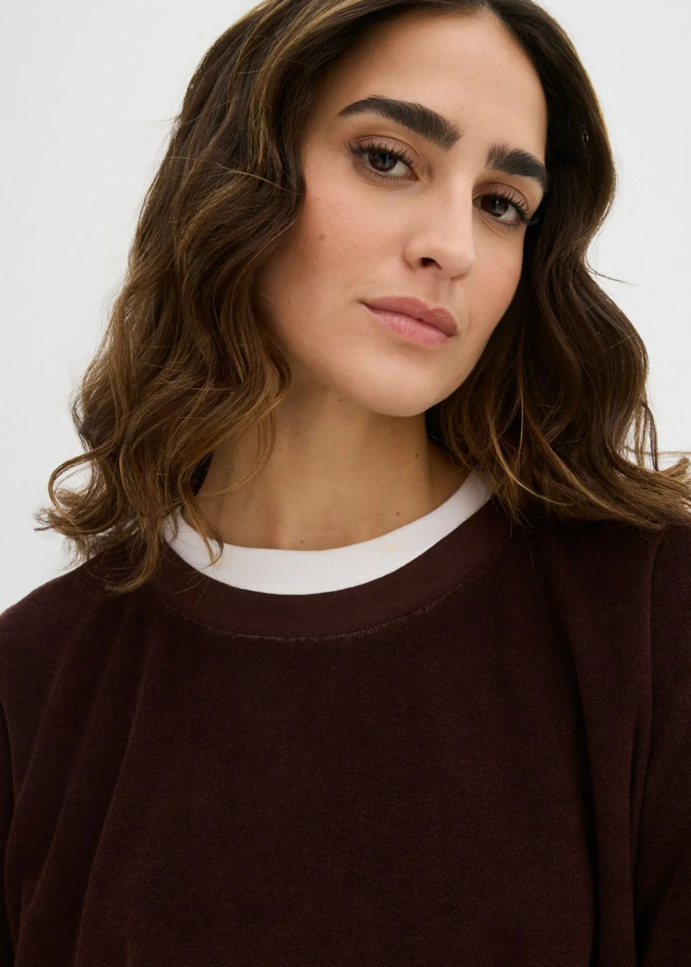 Clearance Sudadera de felpa suave Mujer Básicos