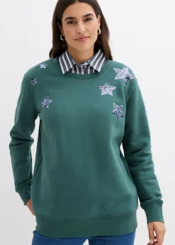 Clearance Sudadera de mezcla de algodón Mujer Ropa Cómoda