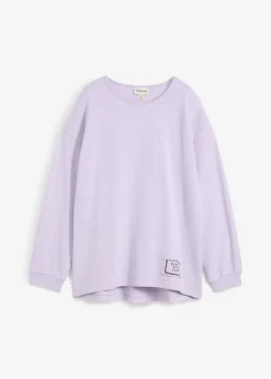 Sale Sudadera de mezcla de algodón con bajo asimétrico Mujer Ropa Cómoda