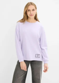 Sale Sudadera de mezcla de algodón con bajo asimétrico Mujer Ropa Cómoda