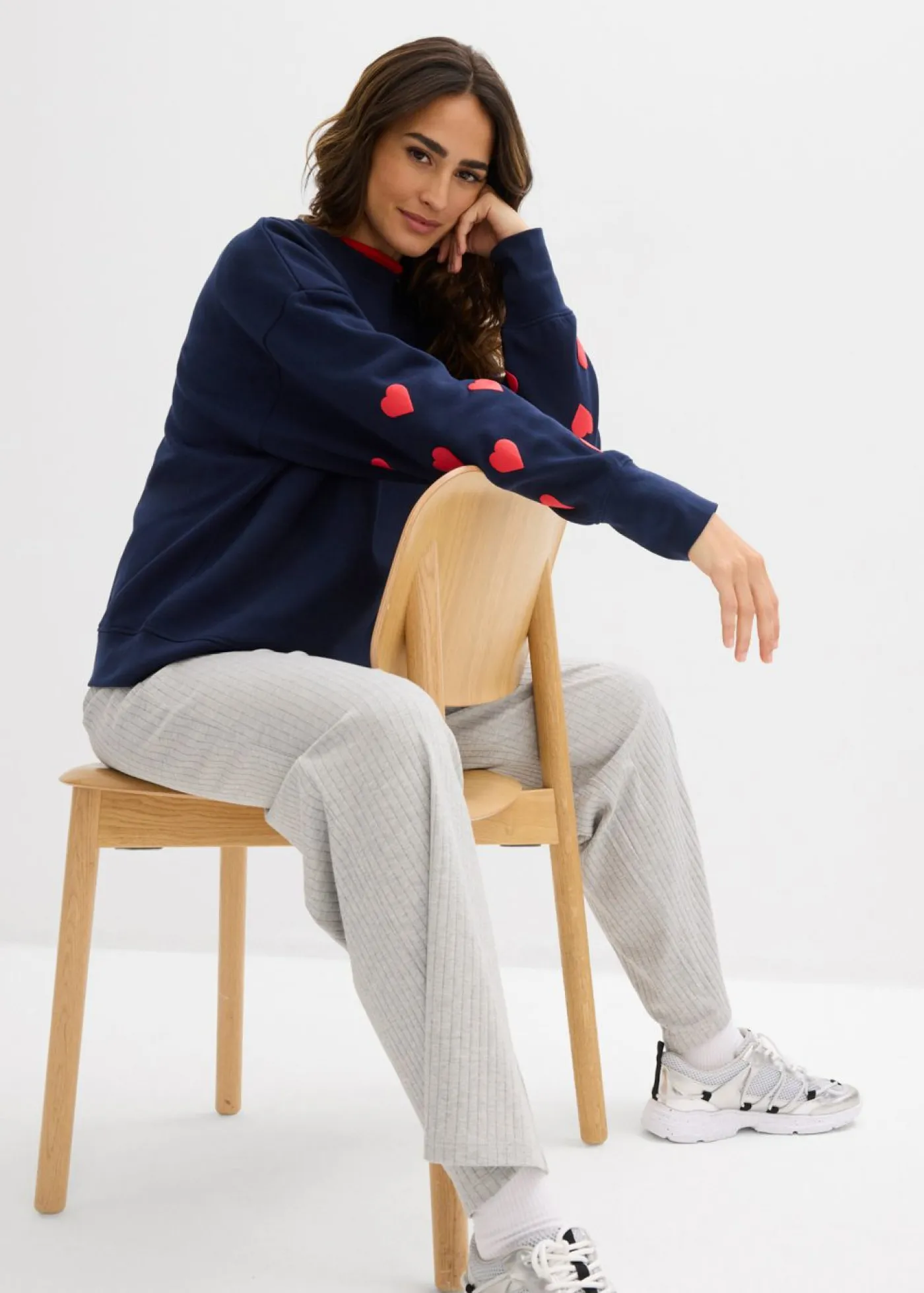 Online Sudadera de mezcla de algodón Mujer Ropa Cómoda