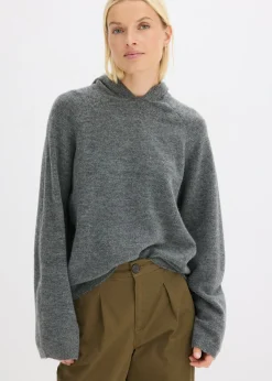 Clearance Sudadera de punto con capucha Mujer Jerséis|Ropa De Punto