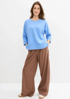 Sale Sudadera de tejido estructurado Mujer Ropa Cómoda|Novedades