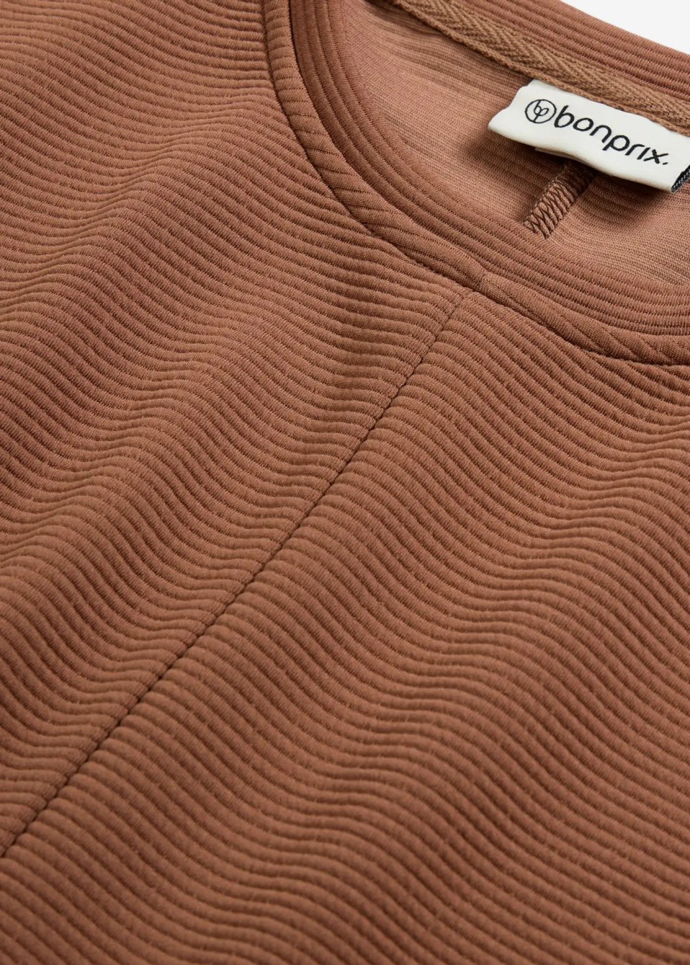 Discount Sudadera de tejido estructurado Mujer Ropa Cómoda|Novedades