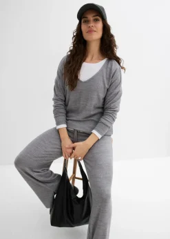 Clearance Sudadera holgada con aspecto de punto Mujer Ropa Cómoda