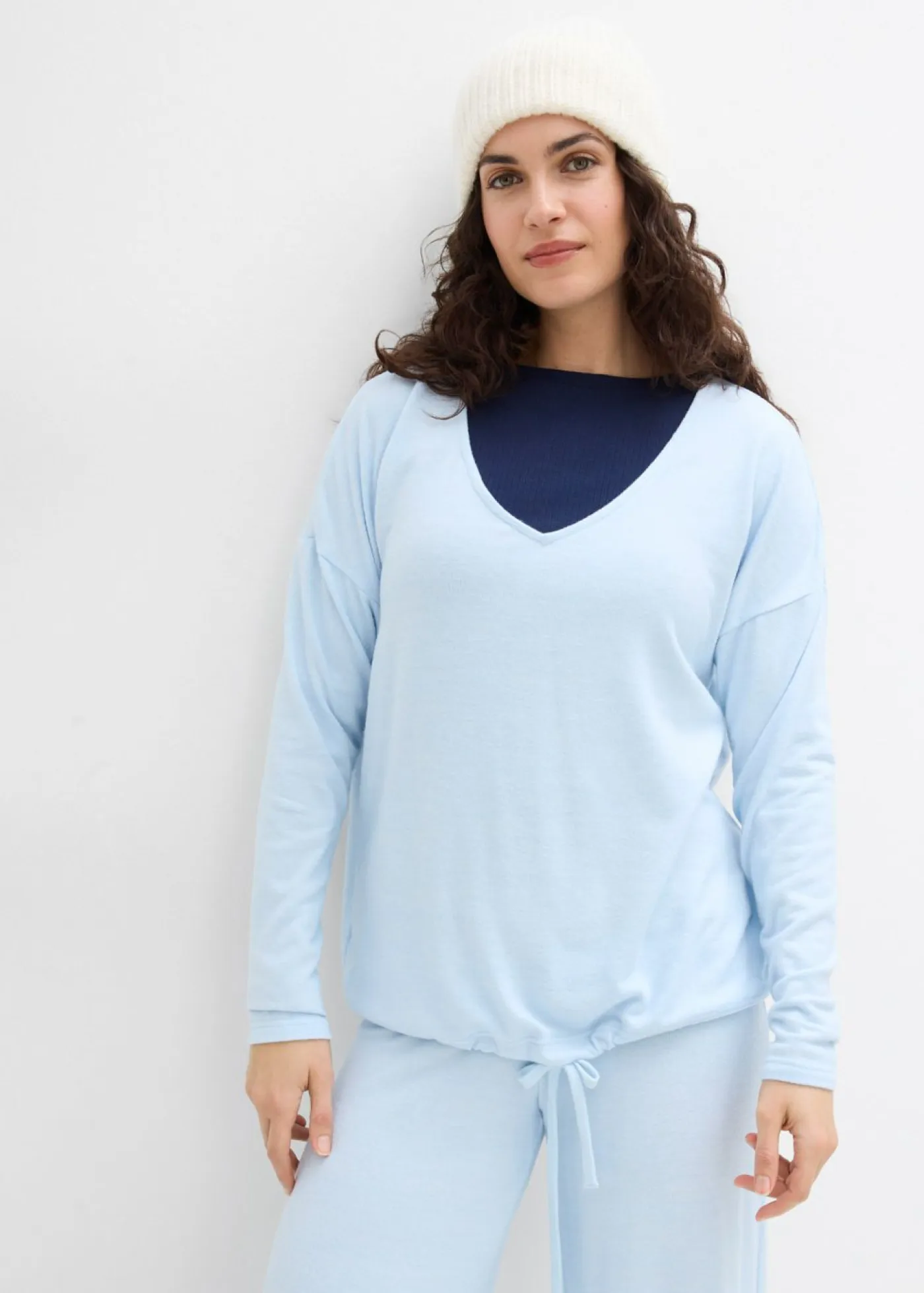 Hot Sudadera holgada con aspecto de punto Mujer Ropa Cómoda