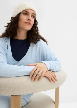 Hot Sudadera holgada con aspecto de punto Mujer Ropa Cómoda
