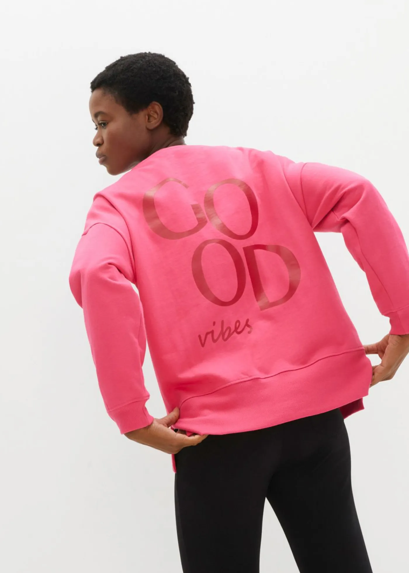 Outlet Sudadera holgada de algodón orgánico Mujer Ropa Cómoda
