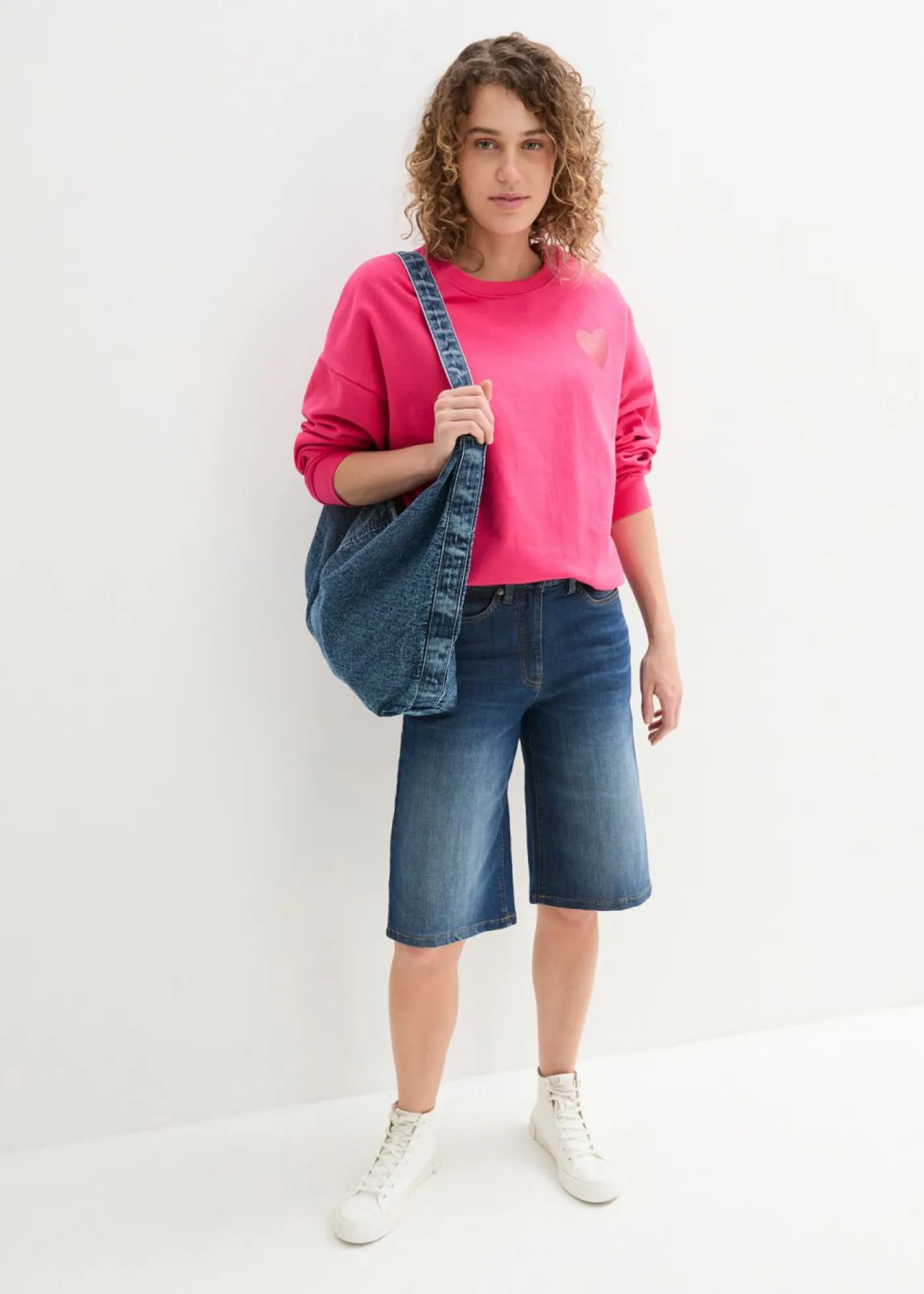Outlet Sudadera holgada de algodón orgánico Mujer Ropa Cómoda