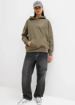 Clearance Sudadera holgada de algodón orgánico puro Mujer Ropa Cómoda