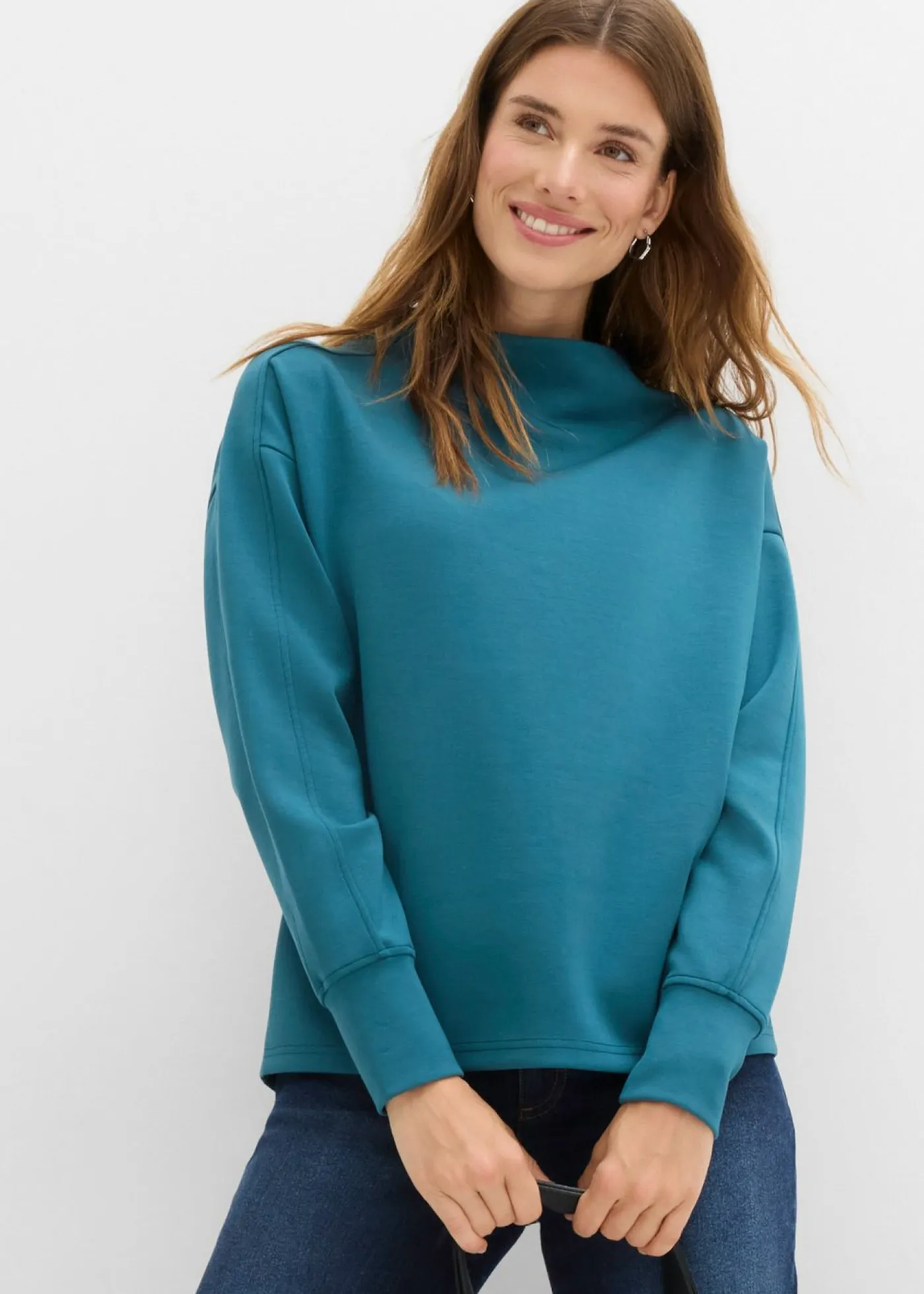 New Sudadera holgada de neopreno suave Mujer Básicos|Ropa Cómoda