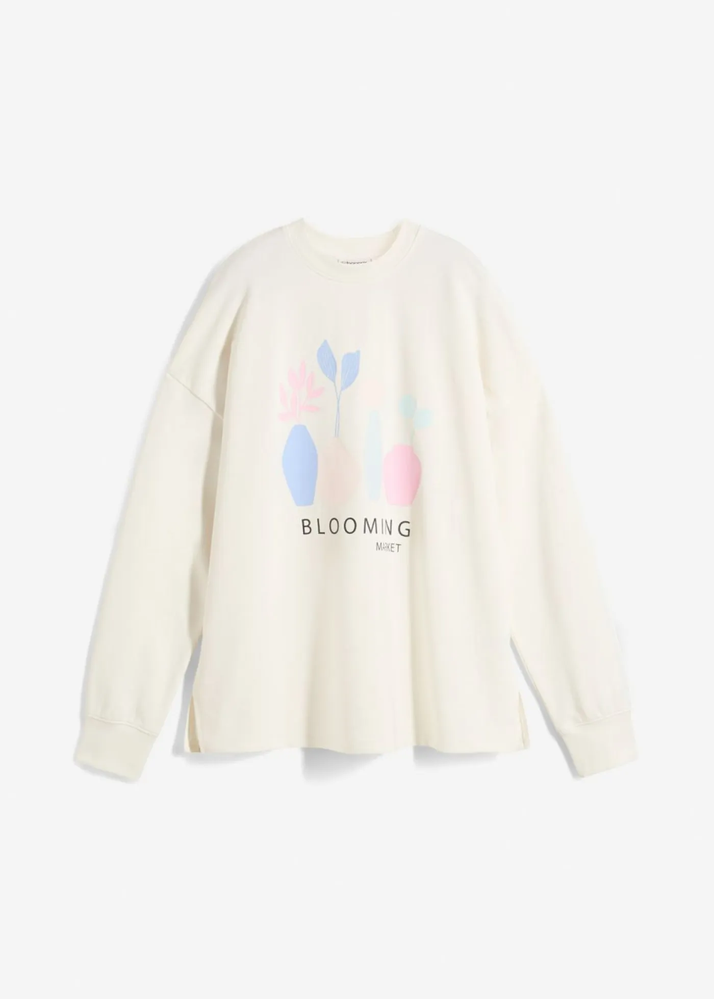 Online Sudadera holgada en mezcla de algodón Mujer Ropa Cómoda