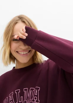 Discount Sudadera holgada en mezcla de algodón Mujer Ropa Cómoda