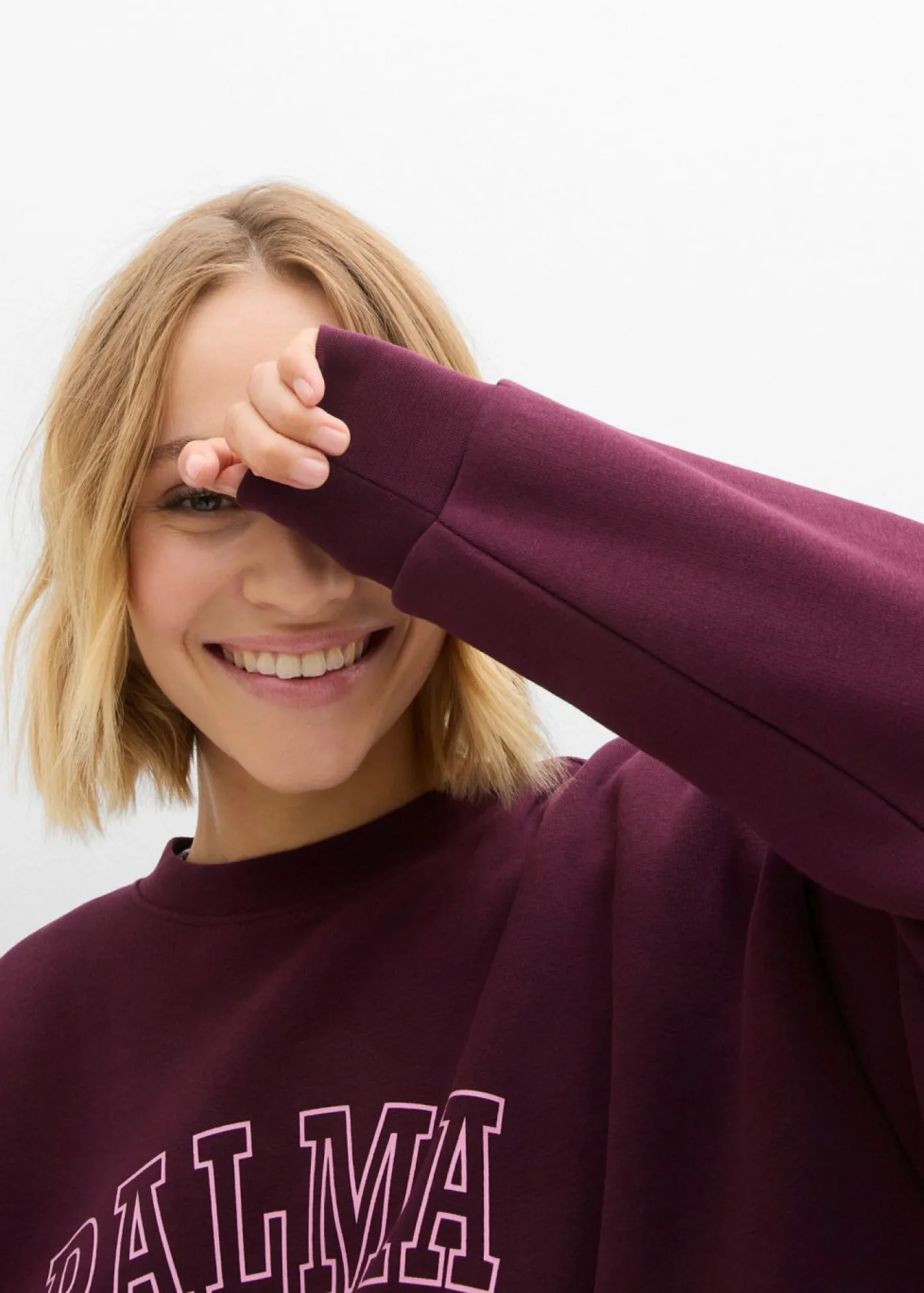Discount Sudadera holgada en mezcla de algodón Mujer Ropa Cómoda