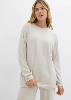 Online Sudadera larga con aspecto de punto Mujer Ropa Cómoda