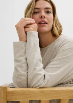 Online Sudadera larga con aspecto de punto Mujer Ropa Cómoda