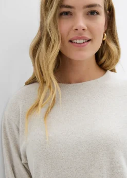 Online Sudadera larga con aspecto de punto Mujer Ropa Cómoda