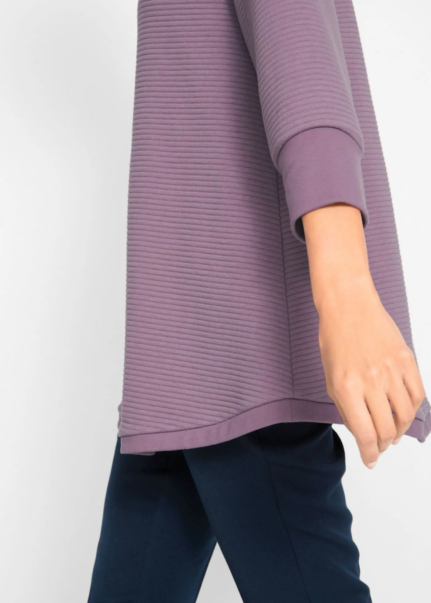 Outlet Sudadera larga con viscosa Mujer Ropa Cómoda