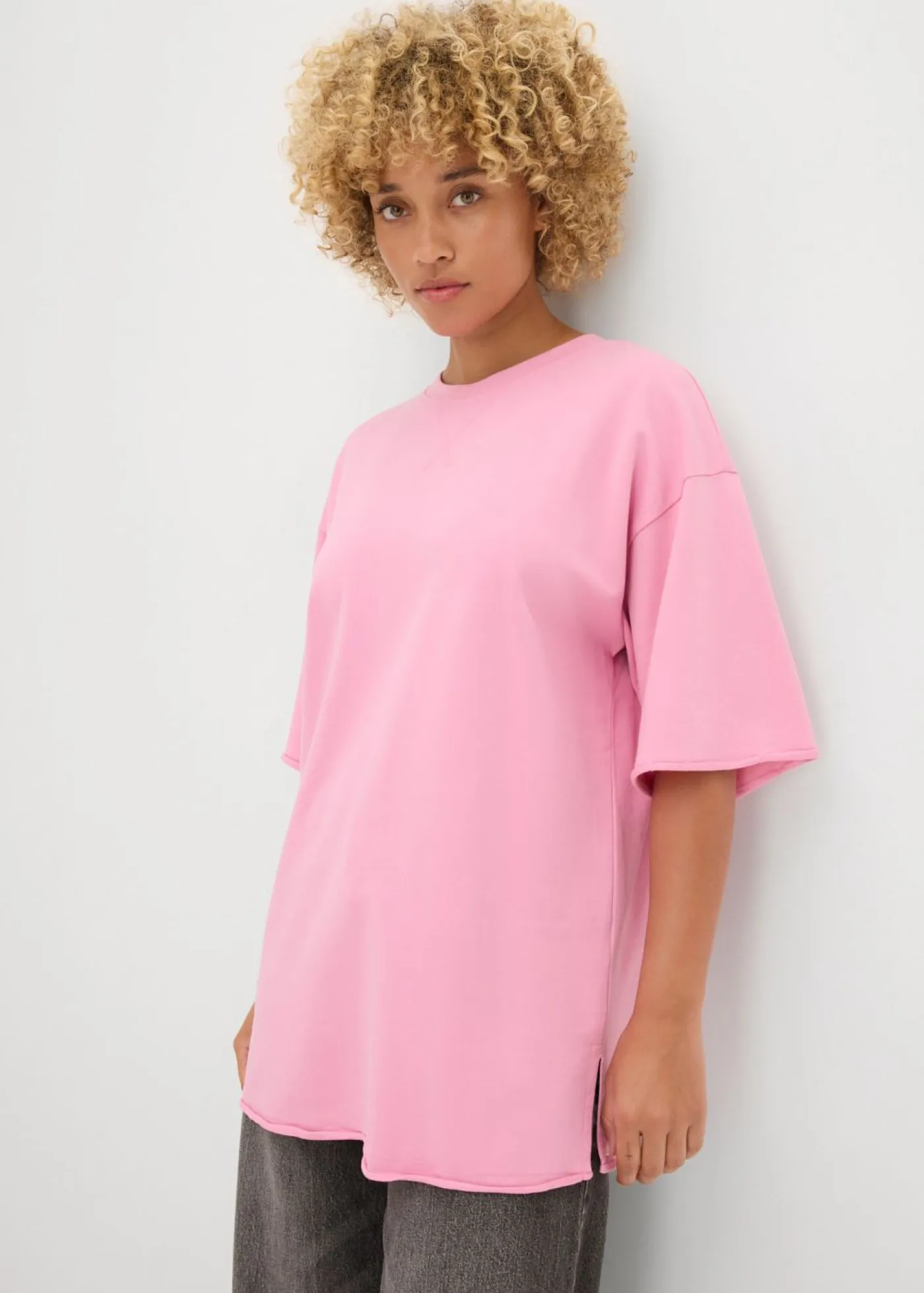 Sudadera larga de algodón puro Mujer Ropa Cómoda