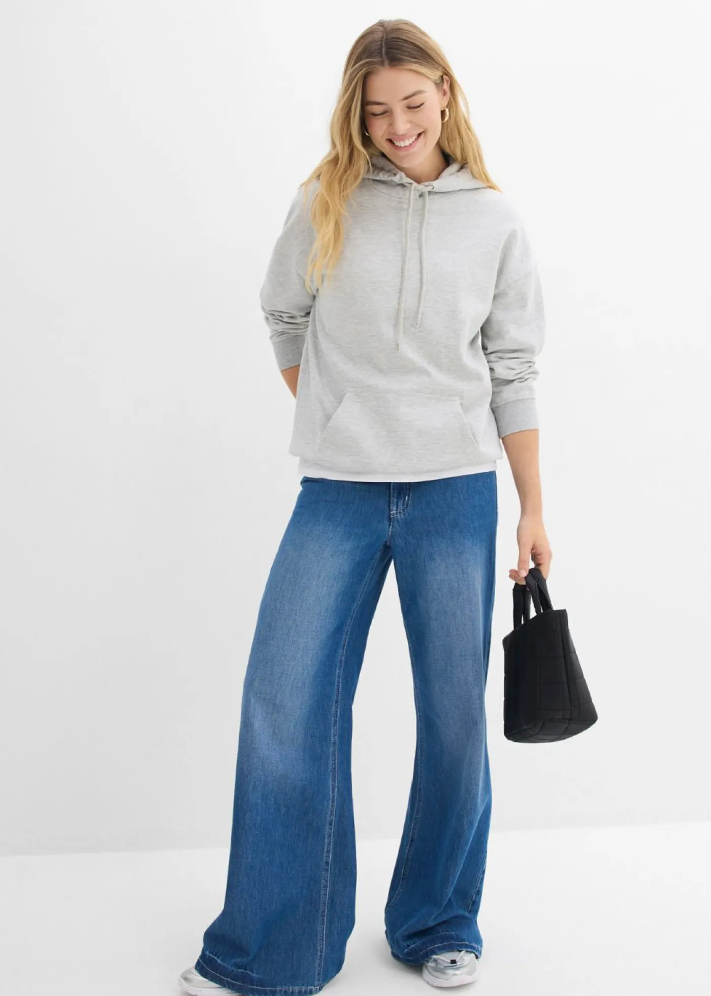 Sudadera oversize con capucha Mujer Básicos|Ropa Cómoda