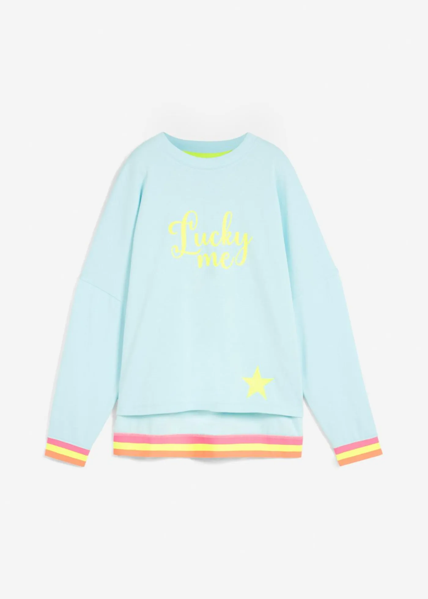 Sale Sudadera oversize con puños multicolores de algodón puro Mujer Ropa Cómoda