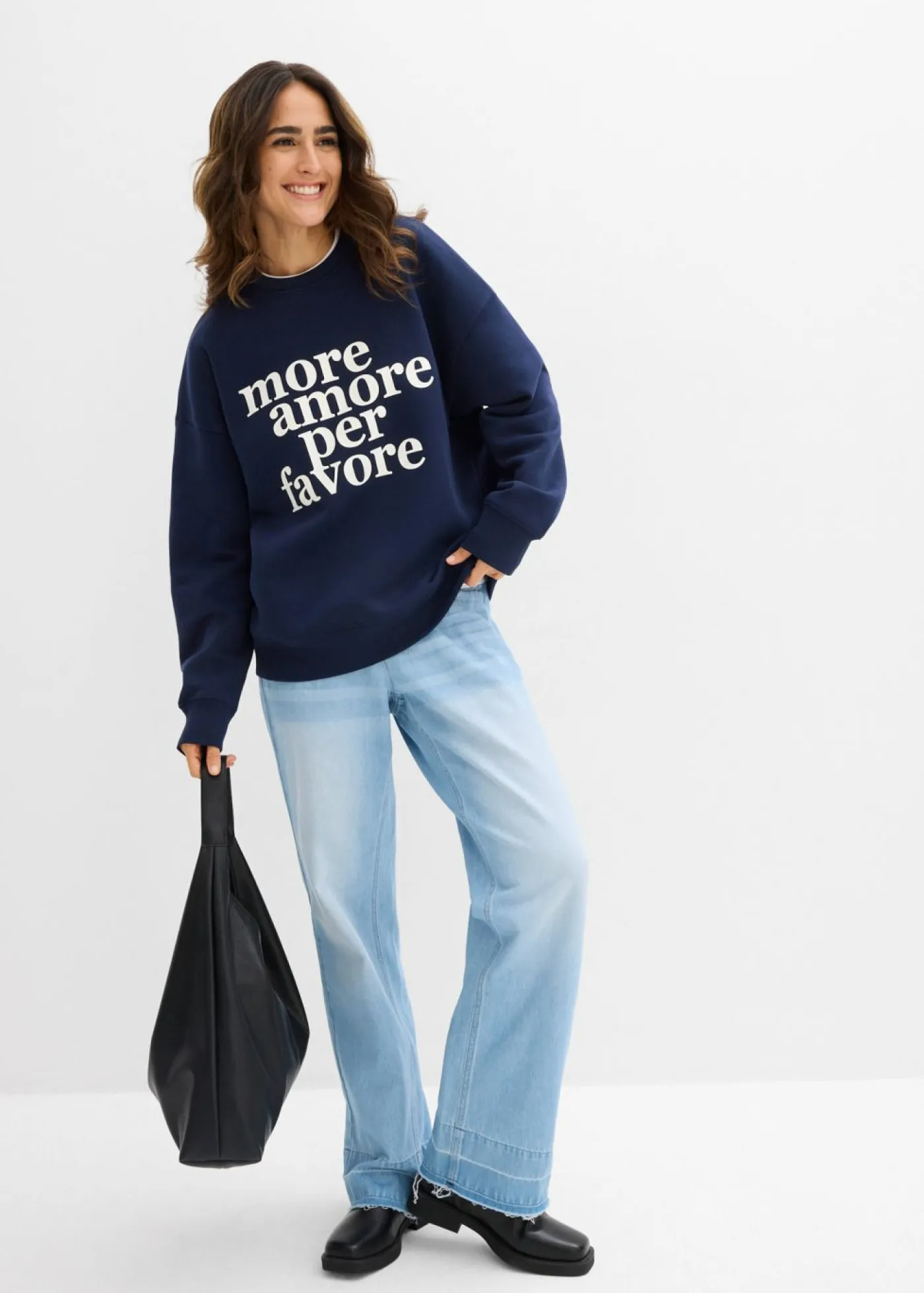 Best Sudadera oversize de mezcla de algodón Mujer Ropa Cómoda