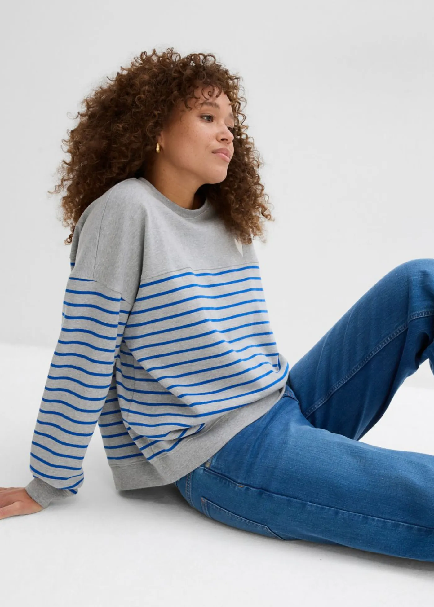 Clearance Sudadera oversize de mezcla de algodón Mujer Ropa Cómoda