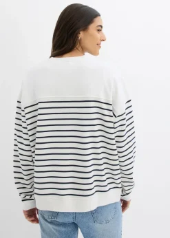 Online Sudadera oversize de mezcla de algodón Mujer Ropa Cómoda