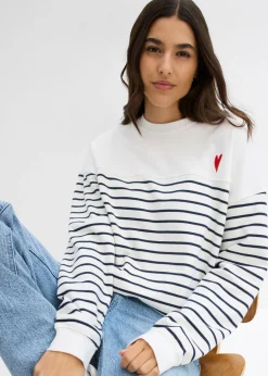 Online Sudadera oversize de mezcla de algodón Mujer Ropa Cómoda