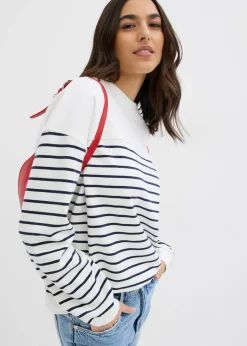 Online Sudadera oversize de mezcla de algodón Mujer Ropa Cómoda