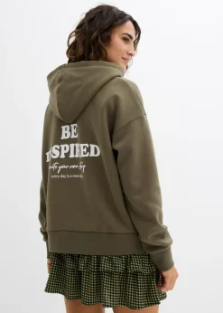 Sudadera oversize de mezcla de algodón suave con capucha Mujer Ropa Cómoda|Novedades