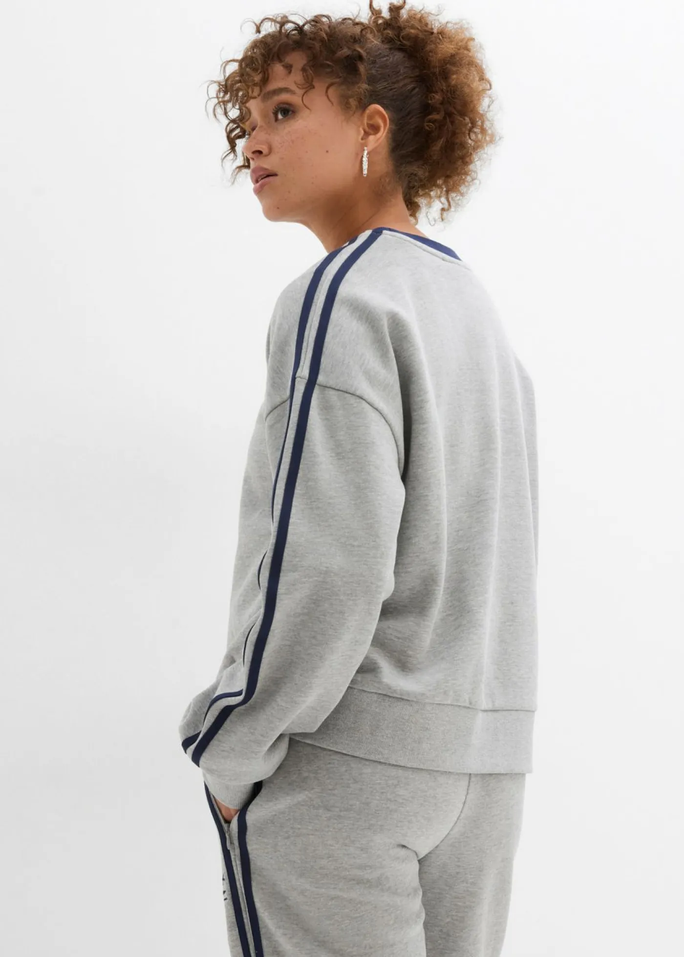 New Sudadera oversize en suave mezcla de algodón Mujer Ropa Cómoda