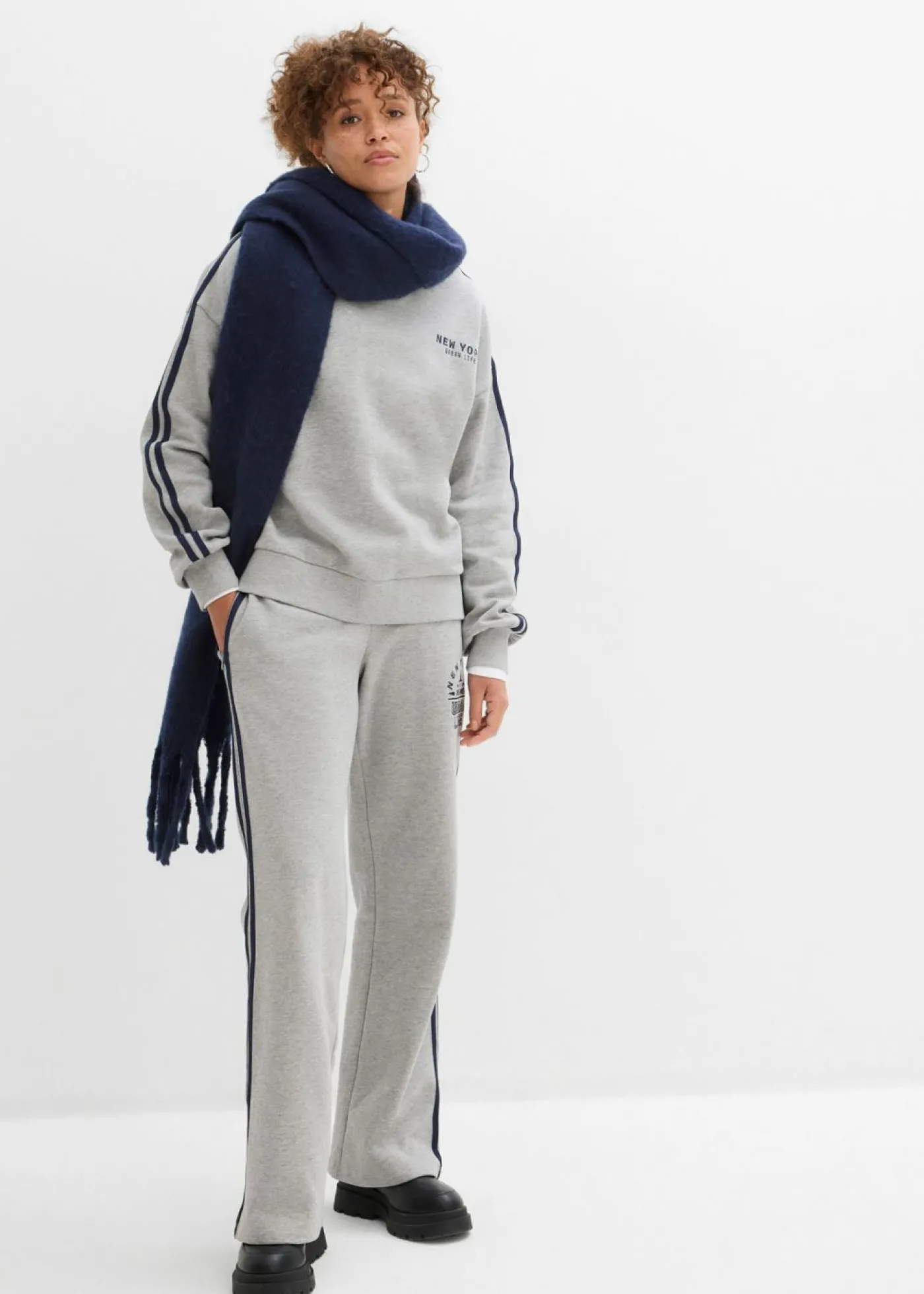 New Sudadera oversize en suave mezcla de algodón Mujer Ropa Cómoda