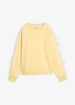 Clearance Sudadera oversize en suave mezcla de algodón Mujer Ropa Cómoda