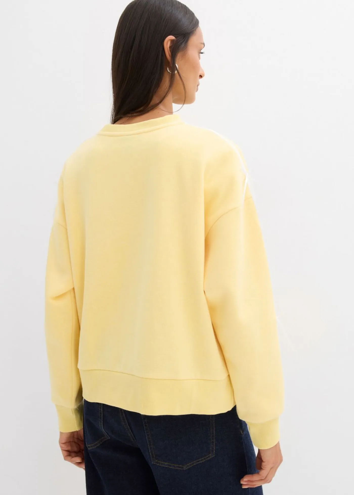 Clearance Sudadera oversize en suave mezcla de algodón Mujer Ropa Cómoda