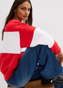 Discount Sudadera oversize en suave mezcla de algodón Mujer Ropa Cómoda