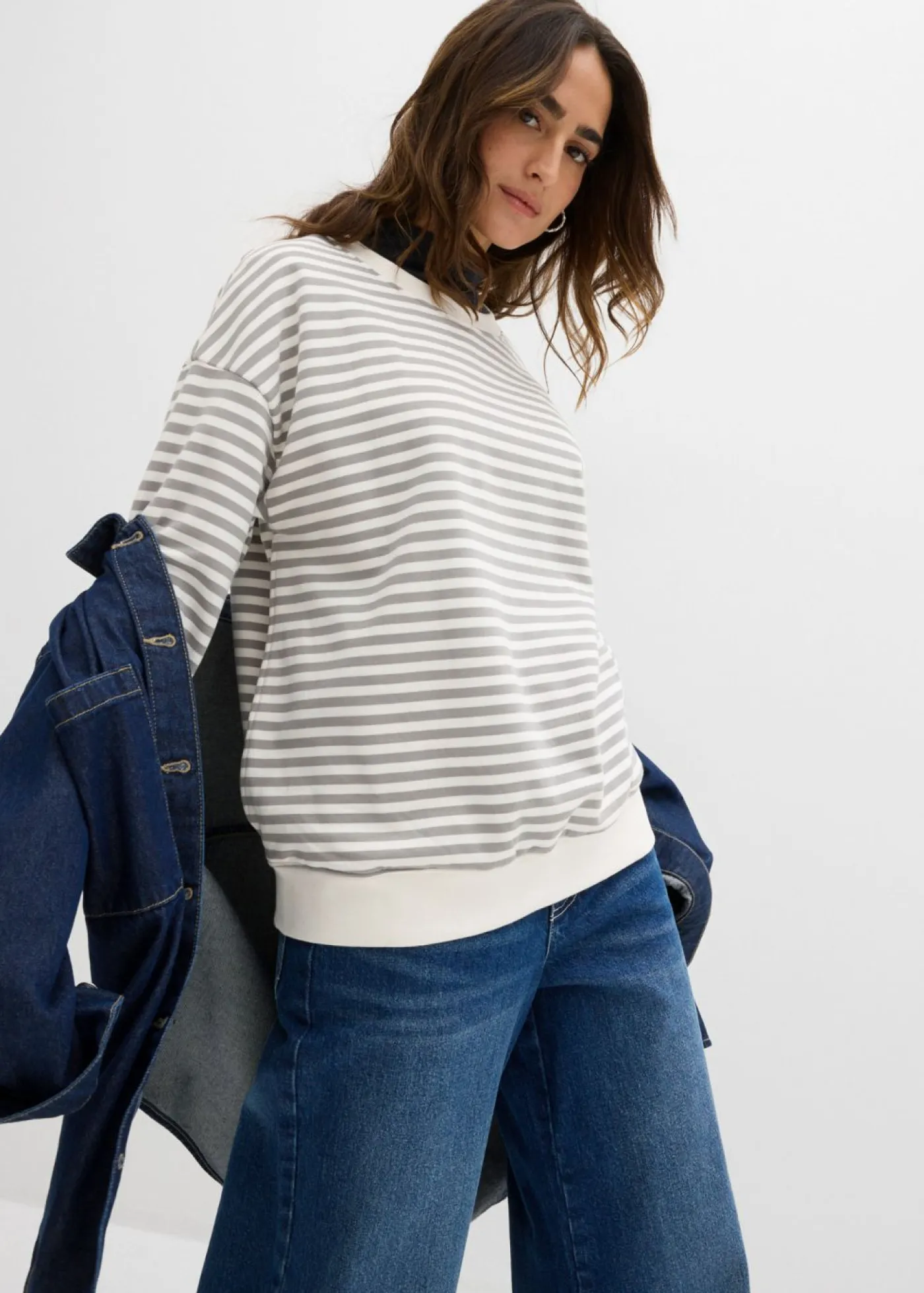 Sale Sudadera premamá/de lactancia de algodón orgánico Mujer Premamá